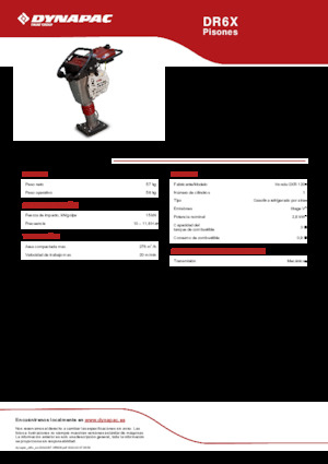 Benzines és dízel dönglők Dynapac DR6X 