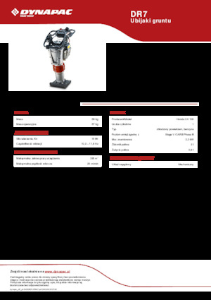 Benzines és dízel dönglők Dynapac DR7