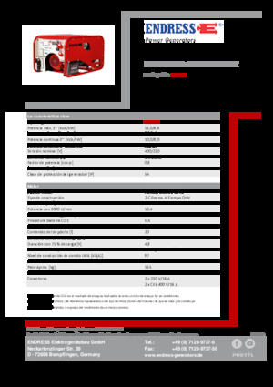 Benzines generátorok Endress ESE 1006 DHG-GT ES ISO Duplex