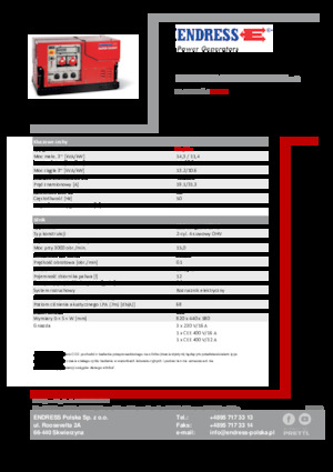 Benzines generátorok Endress ESE 1308 DBG ES ISO Duplex Silent