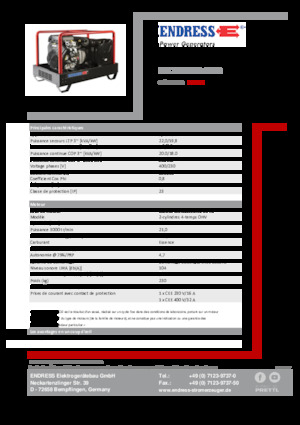 Benzines generátorok Endress ESE 2006 DBS-GT ES 