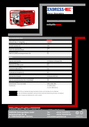 Benzines generátorok Endress ESE 506 HG-GT ES ISO Duplex