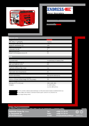 Benzines generátorok Endress ESE 506 HG-GT ES ISO Duplex