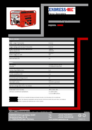 Benzines generátorok Endress ESE 606 DHG-GT ES ISO Duplex