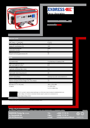 Benzines generátorok Endress ESE 606 HS-GT ES