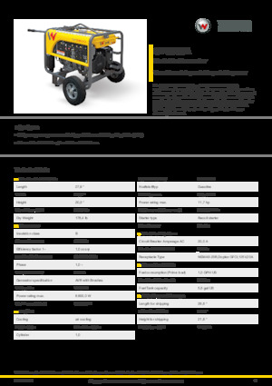 Benzines generátorok Wacker Neuson GP6600A