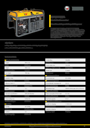 Benzines generátorok Wacker Neuson GP9700A