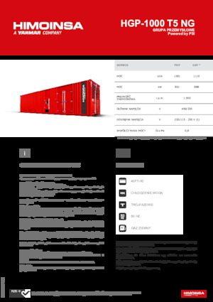 Benzines generátorok HIMOINSA HGP-1000 T5 NG