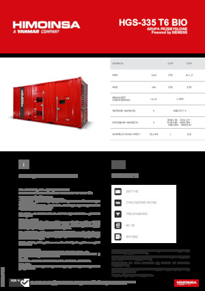 Benzines generátorok HIMOINSA HGS-335 T6 BIO