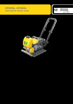 Egyirányú vibrolapok Wacker Neuson AP1850e