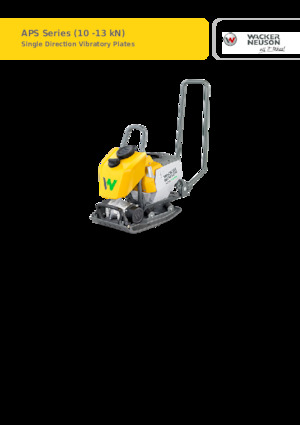 Egyirányú vibrolapok Wacker Neuson APS1135e