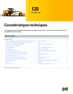 Gréderek Caterpillar 120