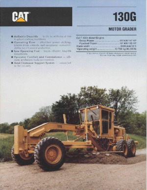 Gréderek Caterpillar 130G