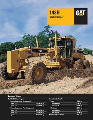Gréderek Caterpillar 143H