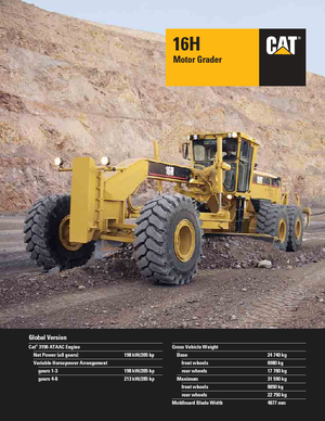 Gréderek Caterpillar 16H