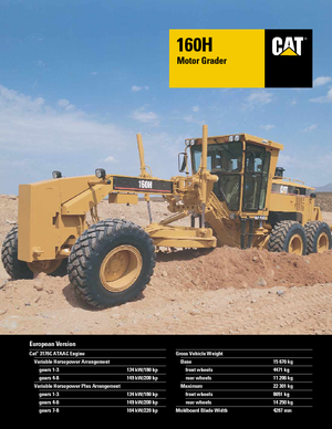 Gréderek Caterpillar 160H