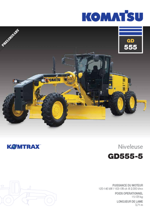 Gréderek Komatsu GD555-5