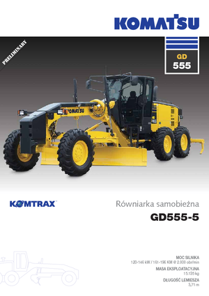 Gréderek Komatsu GD555-5