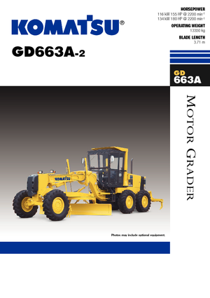 Gréderek Komatsu GD663 A-2