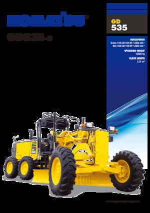 Gréderek Komatsu GD535-5