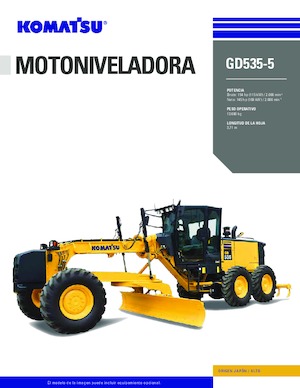 Gréderek Komatsu GD535-5