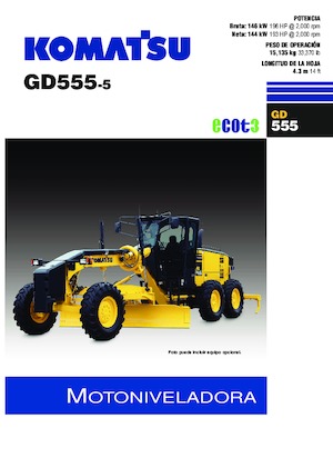 Gréderek Komatsu GD555-5