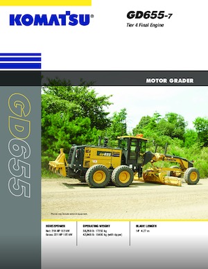 Gréderek Komatsu GD655-7