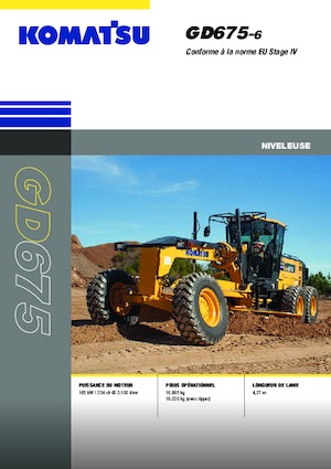 Gréderek Komatsu GD675-6 