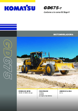 Gréderek Komatsu GD675-7E0