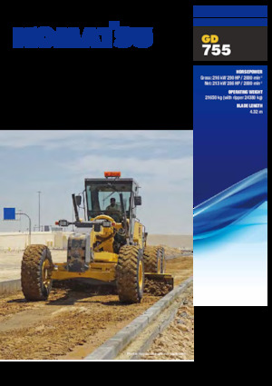 Gréderek Komatsu GD755-5R