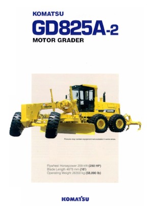 Gréderek Komatsu GD825A-2