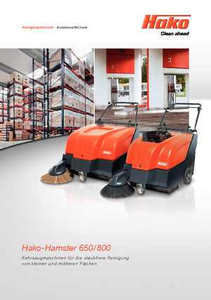 Kézi vezérlésű seprők Hako Hamster 800 V