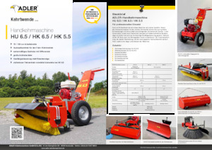Kézi vezérlésű seprők Adler HK 5.5