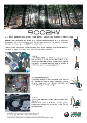 Betakartógépek Neuson-Ecotec 9002 HV