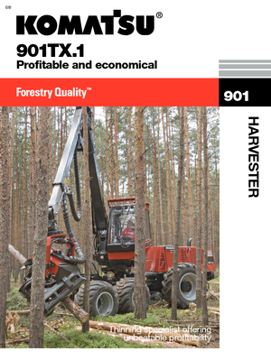 Betakartógépek Komatsu 901 TX