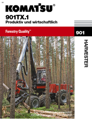 Betakartógépek Komatsu 901 TX