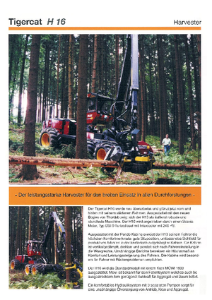 Betakartógépek Tigercat H 16 HP