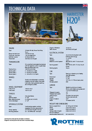 Betakartógépek Rottne H 20 B