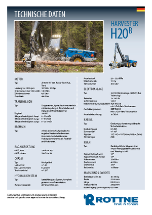 Betakartógépek Rottne H 20 B