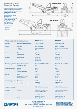 Betakartógépek Sampo Rosenlew SR 1046 X
