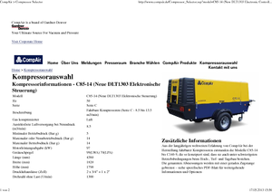Mobilkompresszorok - dízel, elektromos, benzines CompAir C 85-14