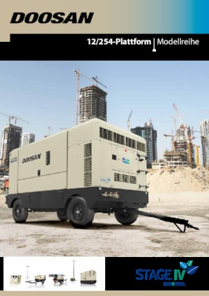 Mobilkompresszorok - dízel, elektromos, benzines Doosan 12/254 