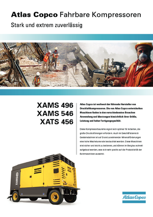 Mobilkompresszorok - dízel, elektromos, benzines Atlas Copco XATS 456 CD