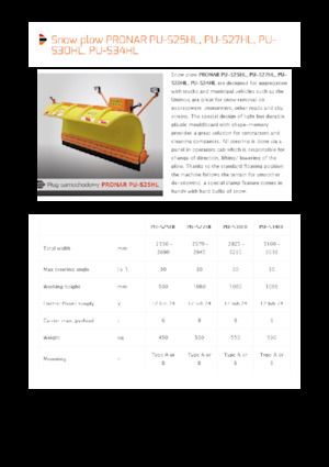 Autópálya hóekék Pronar PU-S30HL 