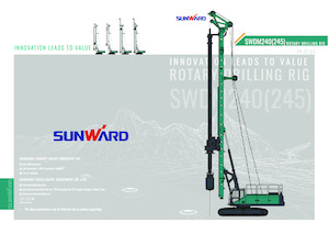 Vizszintes fúrógépek Sunward SWDM245