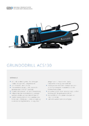 Vizszintes fúrógépek TRACTO-Technik Grundodrill ACS 130