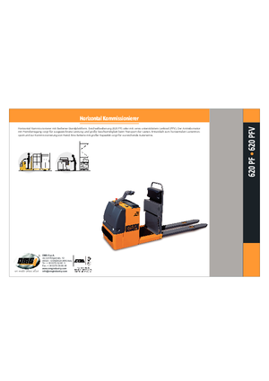 Horizontál kommisiózó targoncák OMG 620 PFV