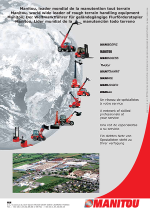 Horizontál kommisiózó targoncák Manitou CI 20