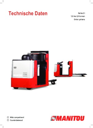 Horizontál kommisiózó targoncák Manitou CI 12 PF