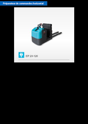 Horizontál kommisiózó targoncák Baoli EP 20-120